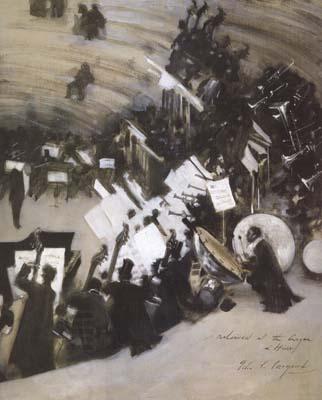 John Singer Sargent Rehearsal of the Pasdeloup Orchestra at the Cirque d'Hiver (mk18) China oil painting art